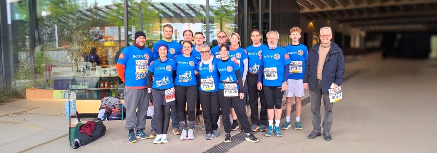Les clubs Rotary et Rotaract du Luxembourg au Luxembourg Night Marathon pour End Polio Now
