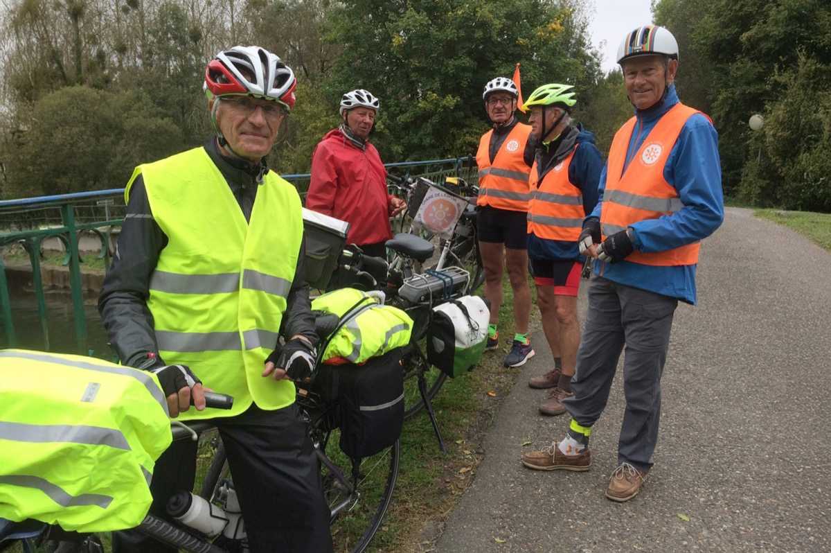Les papys cyclistes lors de l'édition 2017