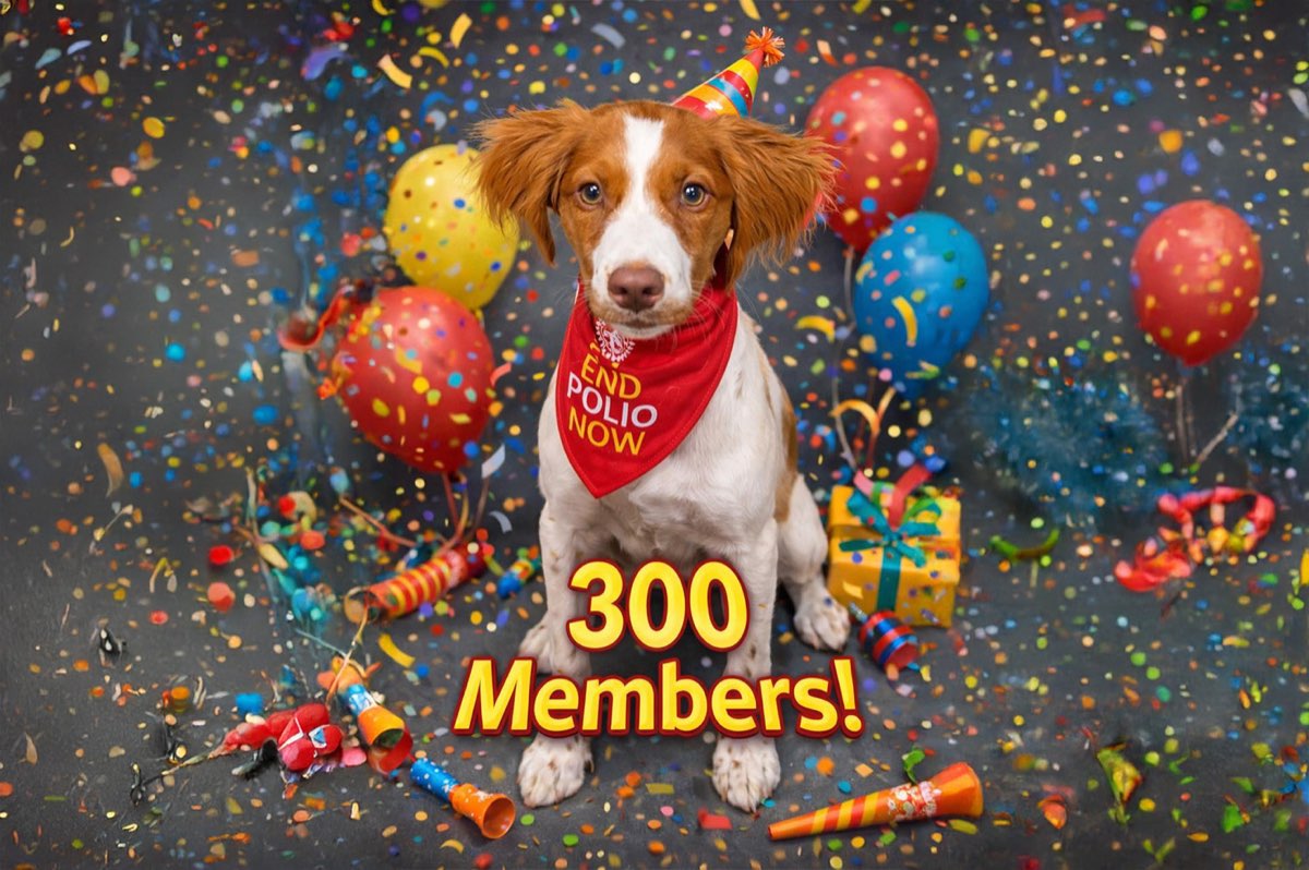 Mollie, mascotte du Kennel Klub End Polio Now