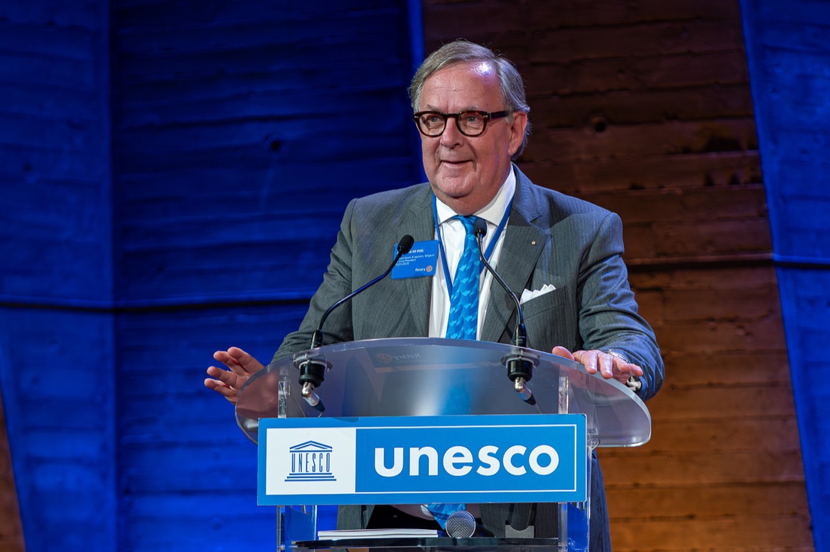 Alain Van de Poel au Forum Rotary-Unesco